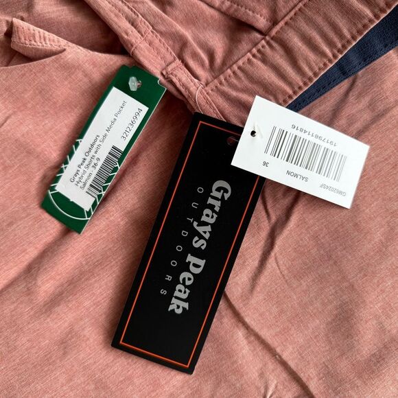 Grays Peak Outdoors Hybrid Shorts 36 Salmon STITCH FIX NWT - Picture 3 of 4